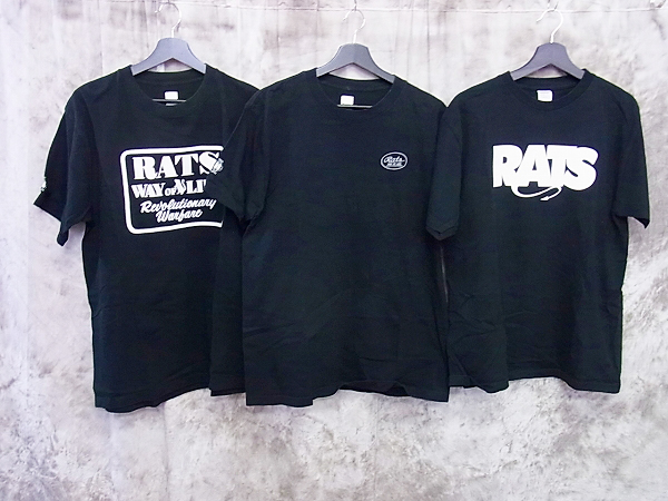 実際に弊社で買取させて頂いたRATS/ラッツ SUPPORT/FILTHY等 ロゴ入りTシャツ 7点SETの画像 1枚目