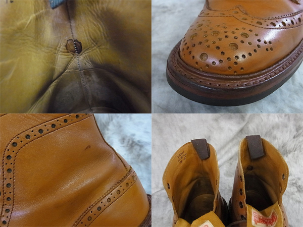 実際に弊社で買取させて頂いたTricker's/トリッカーズ カントリーブローグブーツ/M2508C/7.5の画像 8枚目