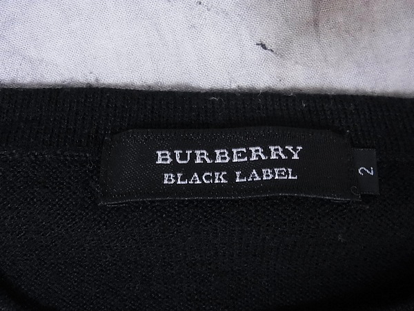 実際に弊社で買取させて頂いたBURBERRY BLACK LABEL セーター 丸首/長袖チェック /2の画像 3枚目