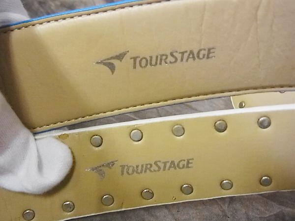 実際に弊社で買取させて頂いたTOURSTAGE/ツアーステージ ベルト ホワイト/ブルー 2点セットの画像 3枚目