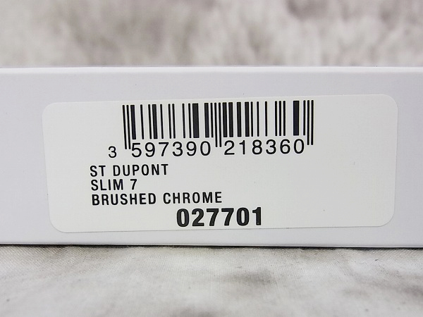 実際に弊社で買取させて頂いたS.T.Dupont/デュポン ターボライター Slim7/スリム7/027701の画像 8枚目