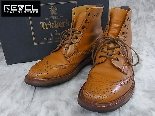 実際に弊社で買取させて頂いたTricker's/トリッカーズ カントリーブローグブーツ/M2508C/7.5