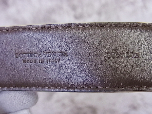 実際に弊社で買取させて頂いたBOTTEGA VENETA/ボッテガ・ヴェネタ ベルト ベージュ 34の画像 5枚目