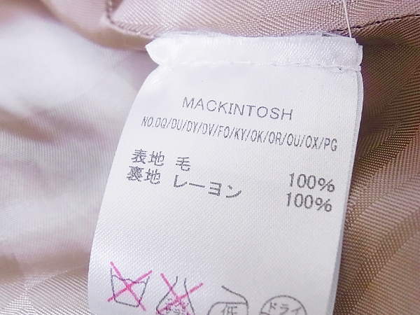 実際に弊社で買取させて頂いたMACKINTOSH/マッキントッシュ 千鳥柄 ウール ピーコート/36の画像 3枚目