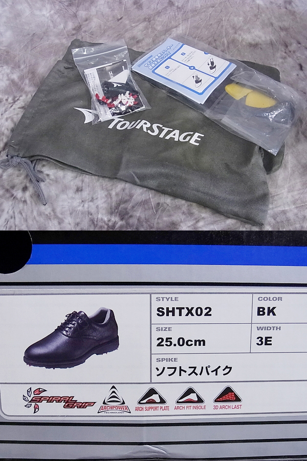 実際に弊社で買取させて頂いたTOURSTAGE/ツアーステージ ソフトスパイクシューズ SHTX02/25の画像 9枚目