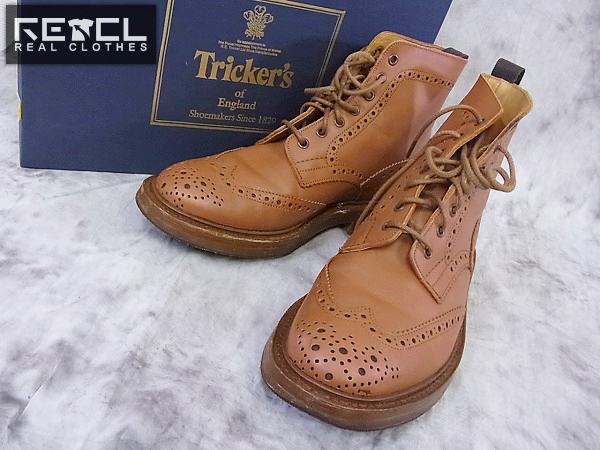 実際に弊社で買取させて頂いたTricker's/トリッカーズ STOW ウィングチップレザーブーツ/8