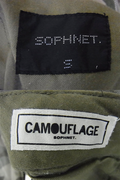 実際に弊社で買取させて頂いたSOPHNET/ソフネット カモ柄 カーゴパンツ ジップフライ/Sの画像 4枚目