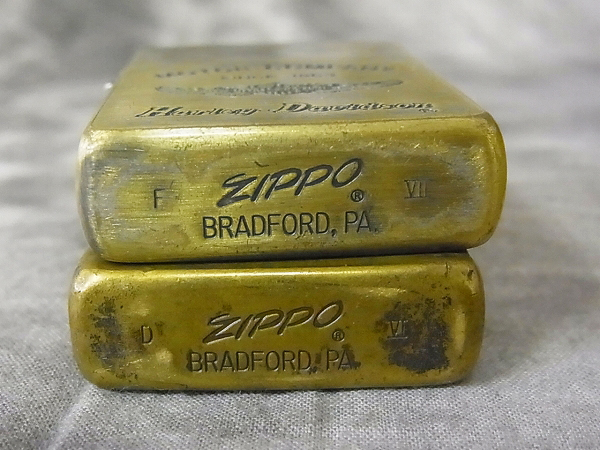 ZIPPO/ジッポー ハーレーダビッドソン 90/91年製 2点セットの買取実績