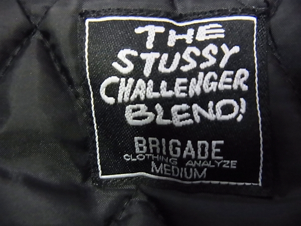 実際に弊社で買取させて頂いたSTUSSY×CHALLENGER ジップ 刺繍ワークベスト ブラック/Mの画像 2枚目