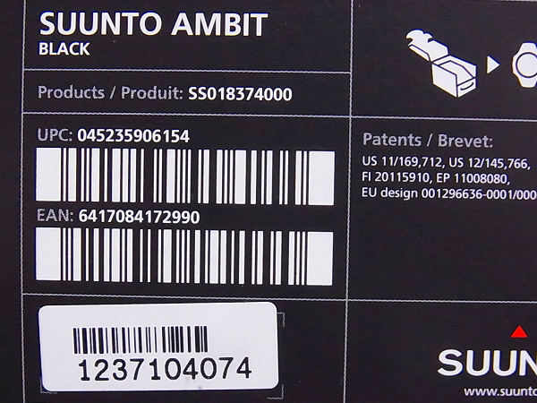 実際に弊社で買取させて頂いたSUUNTO/スント AMBIT/アンビット SS018374000 腕時計 ブラックの画像 9枚目