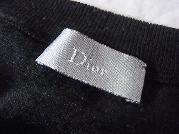 実際に弊社で買取させて頂いたDior HOMME/ディオールオム Vネック ウール ニットカットソー/Sの画像 2枚目