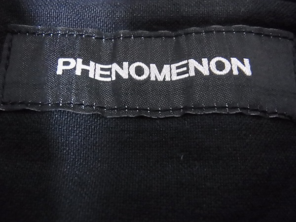 実際に弊社で買取させて頂いたPHENOMENON/フェノメノン 2010AW ブラックコットンシャツ/Lの画像 3枚目