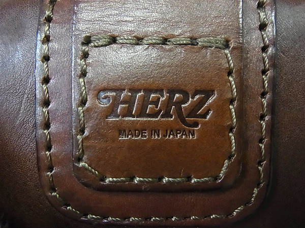 実際に弊社で買取させて頂いたHERZ/ヘルツ 1paku/ワンパク レザーリュックサック ブラウンの画像 5枚目