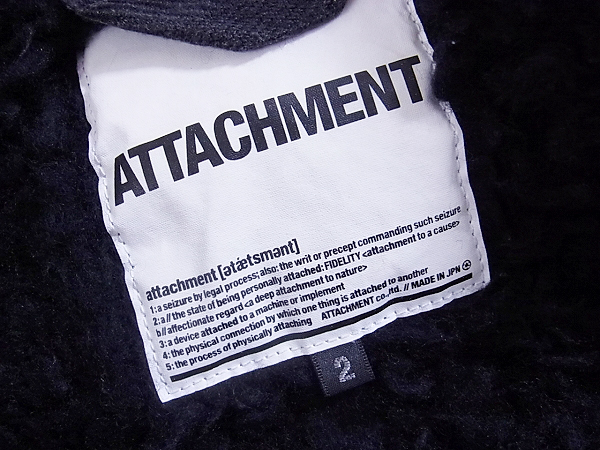 実際に弊社で買取させて頂いたATTACHMENT/アタッチメント ボアライナー モッズコート/2の画像 2枚目