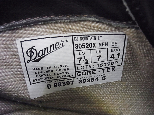 実際に弊社で買取させて頂いたDANNER/ダナー マウンテンライト GORE-TEX ブーツ 30520X/7.5の画像 6枚目