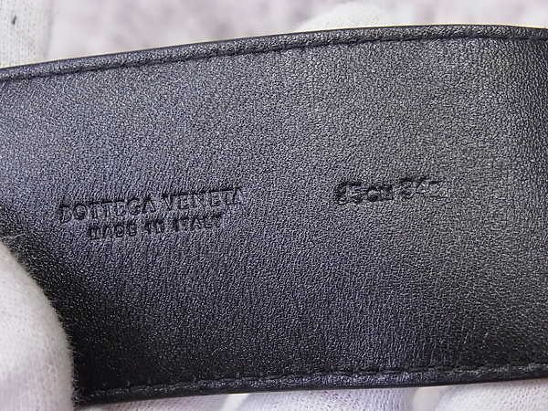 実際に弊社で買取させて頂いたBOTTEGA VENETA/ボッテガ・ヴェネタ ベルト ブラック/34の画像 5枚目