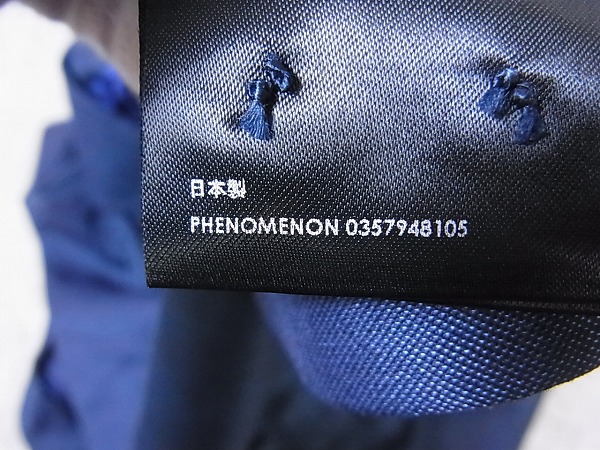 実際に弊社で買取させて頂いたPHENOMENON/フェノメノン 11SS ノースリーブジャケット紺/Mの画像 8枚目