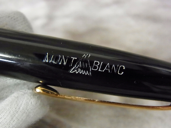 実際に弊社で買取させて頂いたMONTBLANC/モンブラン マイスターシュテュック 万年筆 黒×金の画像 5枚目