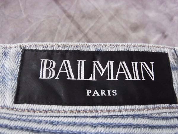 実際に弊社で買取させて頂いたBALMAIN HOMME/バルマンオム 13SS デニムパンツ T500 C198/29の画像 8枚目