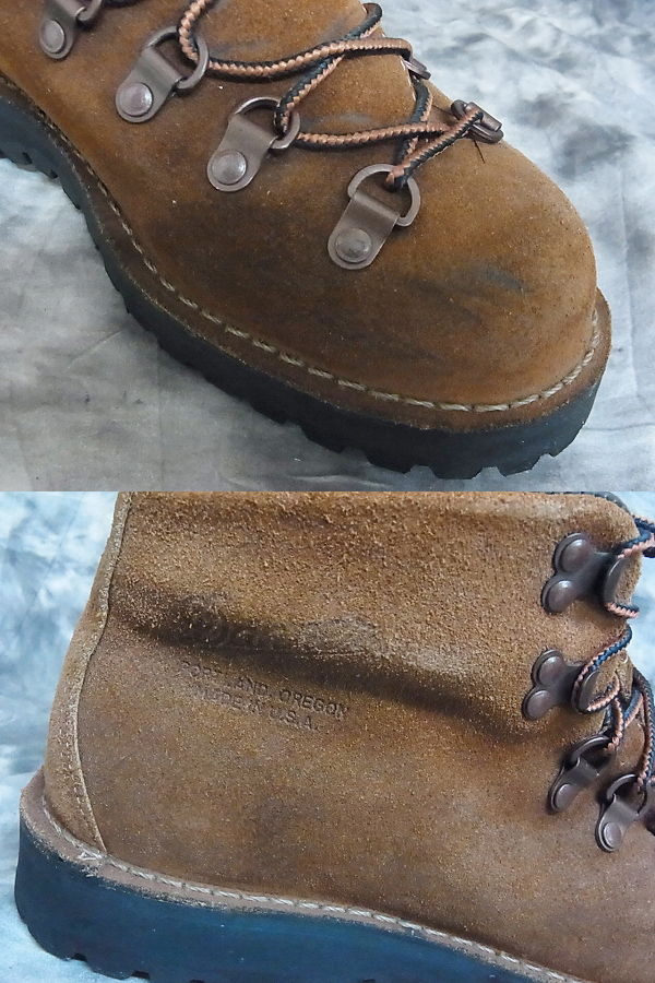 実際に弊社で買取させて頂いたDANNER/ダナー マウンテンボブ スエードブーツ 茶/20800X/8の画像 8枚目