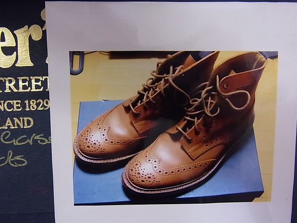 実際に弊社で買取させて頂いたTricker's/トリッカーズ STOW ウィングチップレザーブーツ/8の画像 8枚目