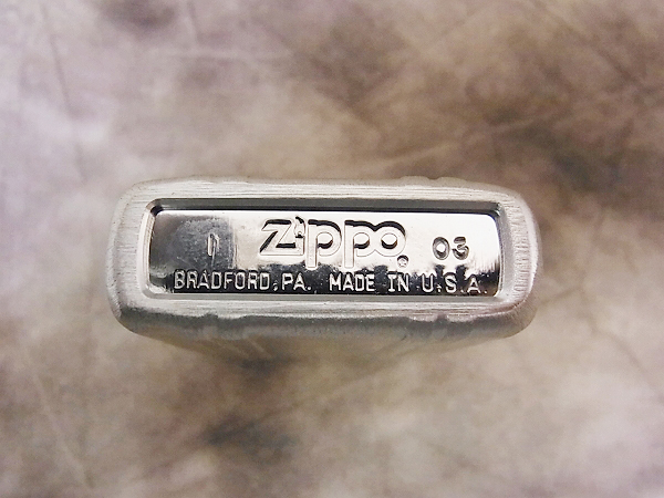 実際に弊社で買取させて頂いたZIPPO/ジッポー ZERO HALLIBURTON/ゼロハリバートン 2003年製の画像 3枚目