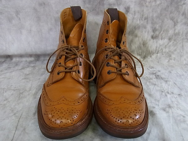 実際に弊社で買取させて頂いたTricker's/トリッカーズ カントリーブローグブーツ/M2508C/7.5の画像 1枚目