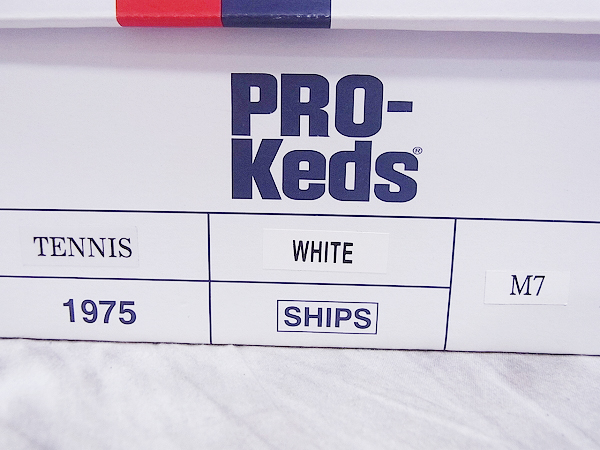 実際に弊社で買取させて頂いたPRO-KEDS/プロケッズ SHIPS別注 40周復刻 アメリカテニス/M7の画像 9枚目