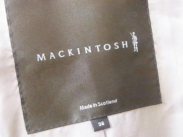 実際に弊社で買取させて頂いたMACKINTOSH/マッキントッシュ 千鳥柄 ウール ピーコート/36の画像 2枚目