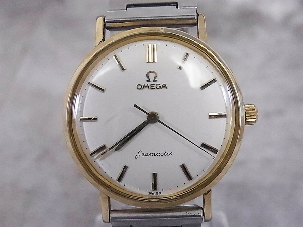 実際に弊社で買取させて頂いたオメガ Seamaster/シーマスター ヴィンテージ 手巻き 腕時計の画像 1枚目