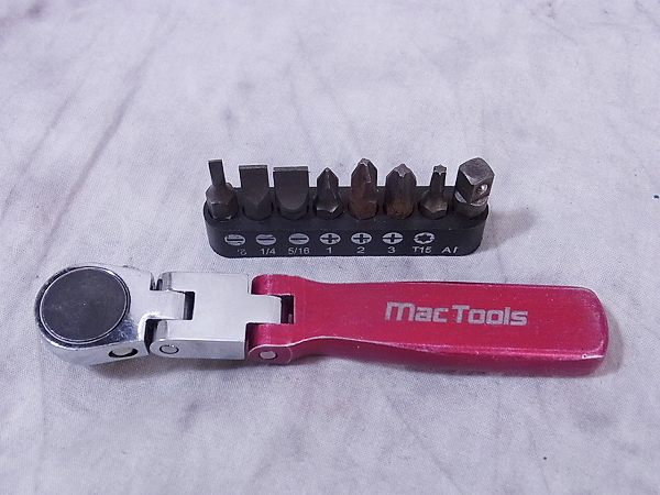 実際に弊社で買取させて頂いたMac Tools/マックツールズ 1/4 ビットラチェットの画像 1枚目