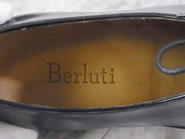 実際に弊社で買取させて頂いたBerluti パンチングドレスシューズ 黒/7.5の画像 5枚目