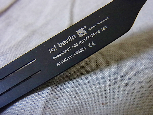 実際に弊社で買取させて頂いたic! berlin/アイシーベルリン M0148 DARKENERGYB/BM サングラスの画像 3枚目