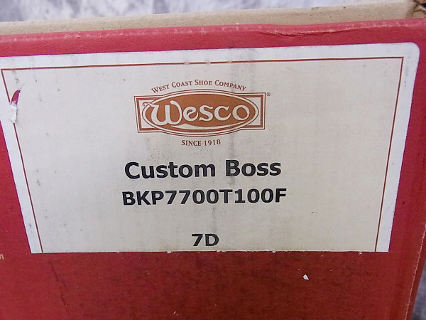 実際に弊社で買取させて頂いたWESCO/ウエスコ CUSTOM BOSS/カスタムボス エンジニアブーツ 7Dの画像 9枚目