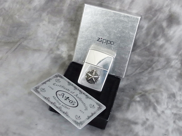 実際に弊社で買取させて頂いたZIPPO A&G/エーアンドジー スターリングSILVER スターデザインの画像 7枚目