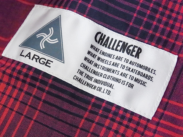 実際に弊社で買取させて頂いたCHALLENGER/チャレンジャー 15SS チェック カントリーシャツ/Lの画像 2枚目