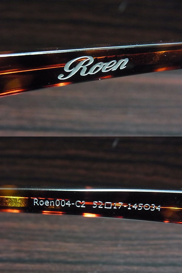 実際に弊社で買取させて頂いたRoen×OWNDAYS ハーフリム/メガネ Roen004-C2の画像 3枚目