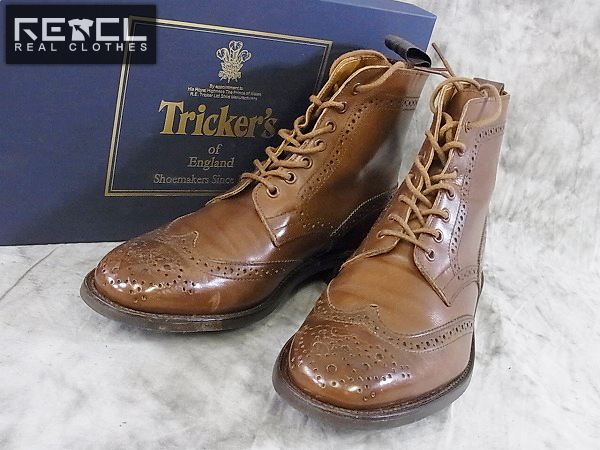 実際に弊社で買取させて頂いたTricker's/トリッカーズ ウイングチップ カントリーブーツ/6