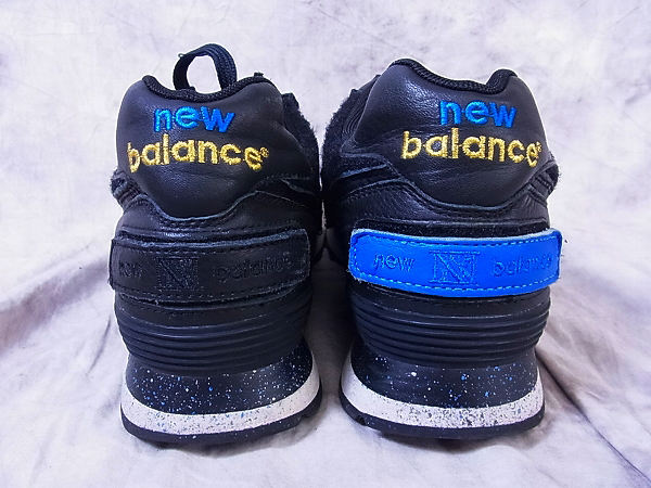 実際に弊社で買取させて頂いたNEW BALANCE アーモンド別注 カスタムスニーカー M574JABK/27.5の画像 2枚目