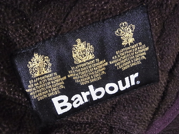 実際に弊社で買取させて頂いた Barbour キルティングジャケット ブラウン XSの画像 2枚目