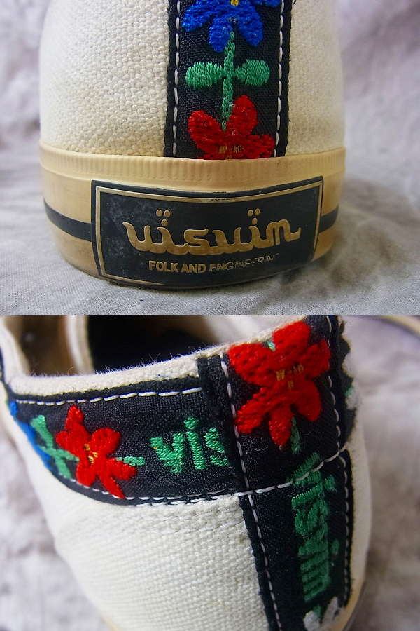 実際に弊社で買取させて頂いたVisvim/ビズビム ミッドスニーカー フラワー刺繍 ホワイト/10の画像 8枚目