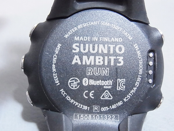 実際に弊社で買取させて頂いたSUUNTO AMBIT 3 RUN　腕時計 黒/SS021257000の画像 6枚目