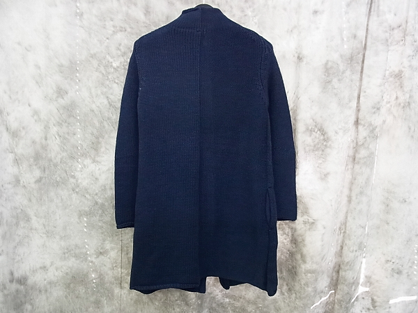 実際に弊社で買取させて頂いたwjk 14AW simple 3gage coat/ニットコート 紺 1043-kw36/Mの画像 1枚目