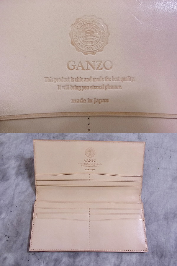 実際に弊社で買取させて頂いたGANZO/ガンゾ コードバン 財布 長札入れ/カード収納 黒 の画像 3枚目