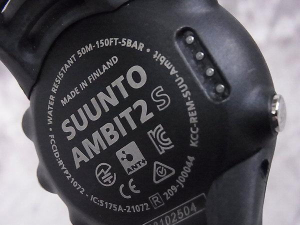 実際に弊社で買取させて頂いたSUUNTO/スント AMBIT2 S グラファイト 腕時計/SS019210000の画像 4枚目