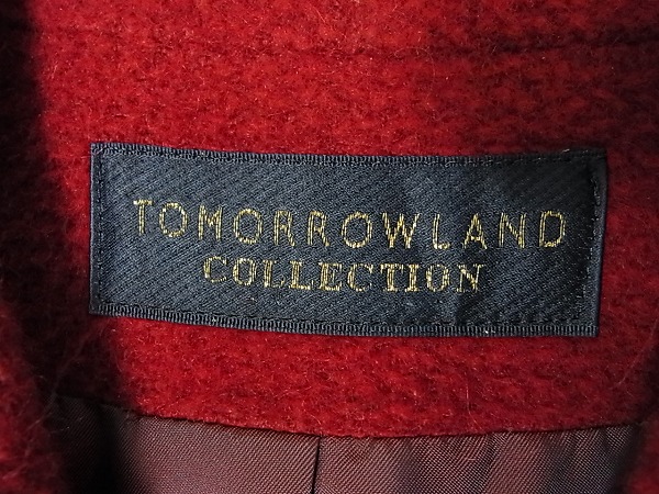 実際に弊社で買取させて頂いたTOMORROWLAND/トゥモローランド ウールコート 赤の画像 3枚目