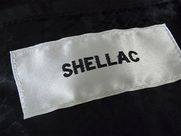 実際に弊社で買取させて頂いたSHELLAC/シェラック ゴートレザー ブルゾン SSO-401 Lの画像 2枚目