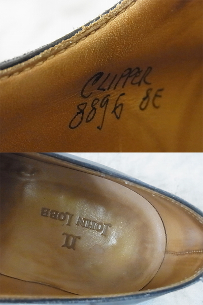 実際に弊社で買取させて頂いたJOHN LOBB/ジョンロブ CLIPPER ビジネスシューズ/革靴 8896/8Eの画像 8枚目