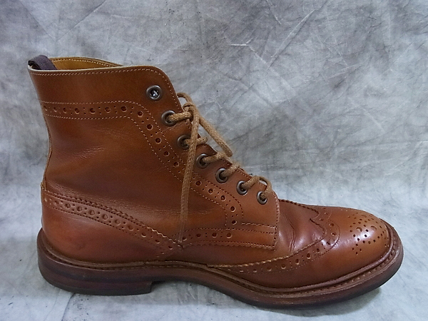 実際に弊社で買取させて頂いたTricker's/トリッカーズ ACORN カントリブーツ 茶 M2508/8の画像 4枚目