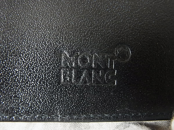 実際に弊社で買取させて頂いたMONTBLANC/モンブラン カードケース/名刺入れ ブラックの画像 7枚目